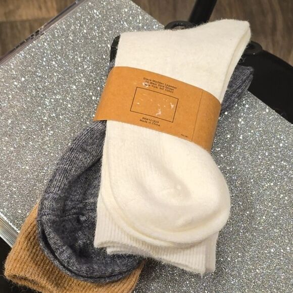 Steve Madden Solid/Striped Boot Sock- 2Pair - Picture 4 of 6